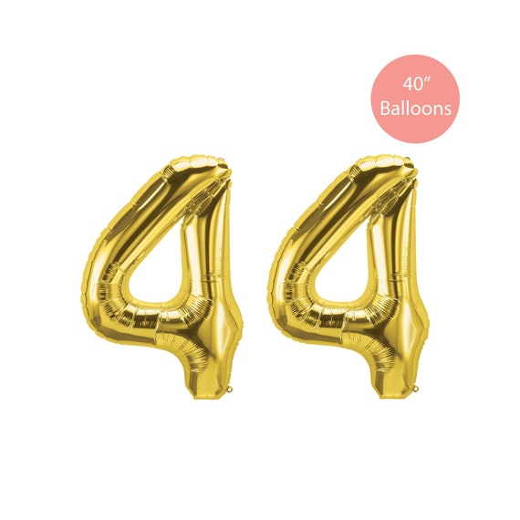 44 Gold Number Balloon, 44 Gold Balloons, Gold 44 Balloon, Jumbo 44 Balloons, 44 Birthday Balloons, 44 Balloons, Forty Four Gold Balloons Il_570xn