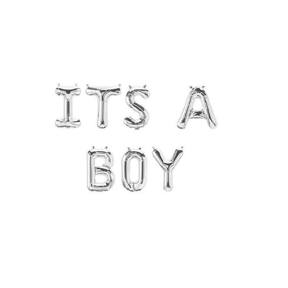 boy letter balloons