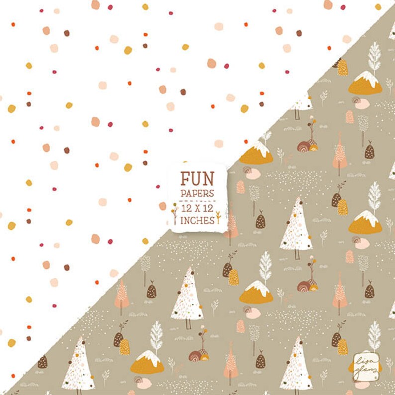 Holiday Printable Papers Rustic Christmas Digital Download - Etsy