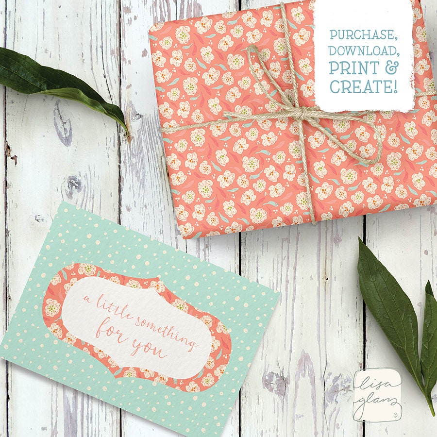 Nice Spring Paper Floral Spring Digital Paper Pack, Scrapbook Backgrounds (digital ...