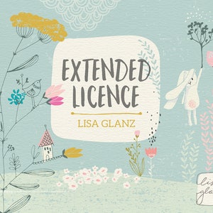 Extended license: Lisa Glanz graphics / commercial use / commercial use clipart / Lisa Glanz shop