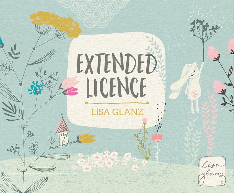 Extended license: Lisa Glanz graphics / commercial use / commercial use clipart / Lisa Glanz shop image 1