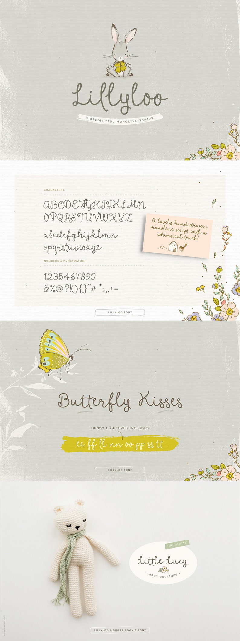 Download Font: 4-in-1 Playful Hand-Lettered Font Bundle / fonts ...