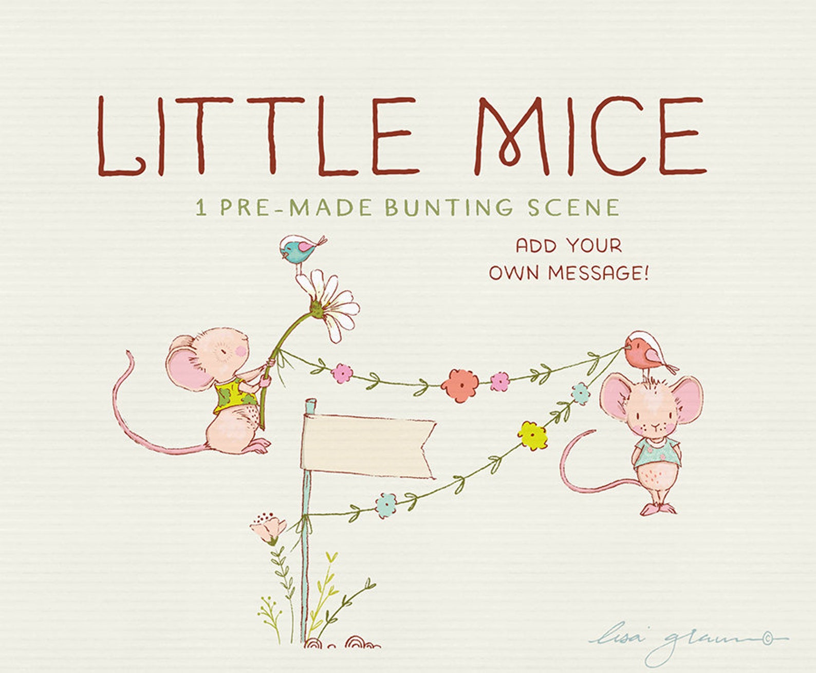 Spring Mouse Clipart Set: Mice Clip Art Sweet Clipart - Etsy