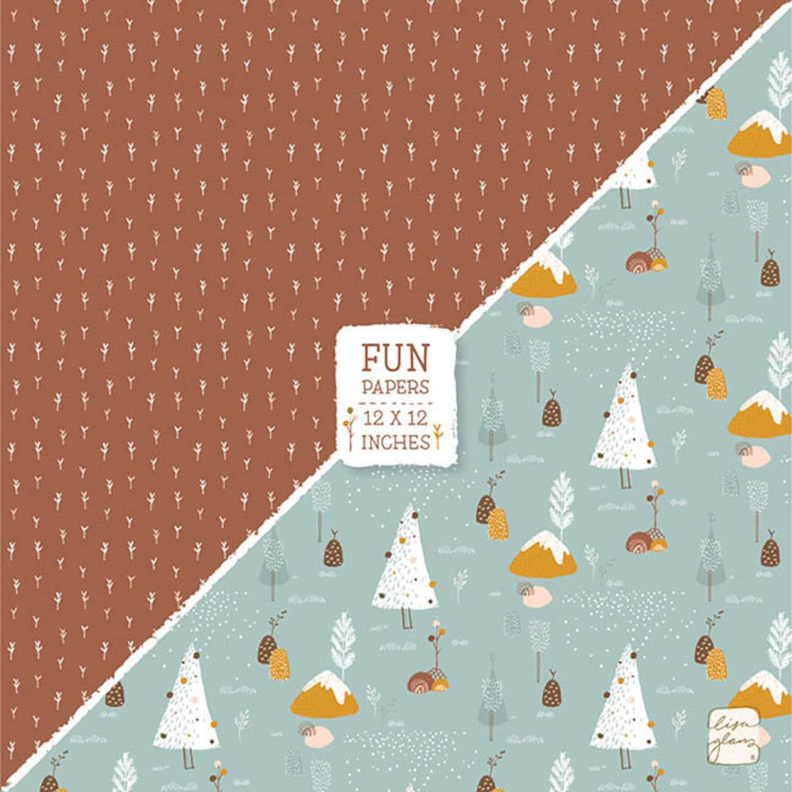 Holiday Printable Papers Rustic Christmas Digital Download - Etsy
