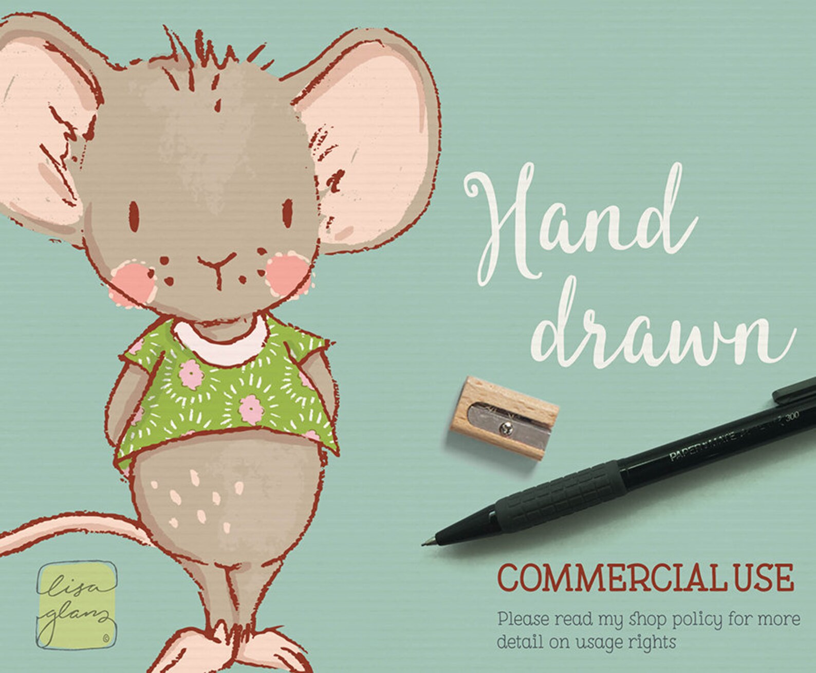 Spring Mouse Clipart Set: Mice Clip Art Sweet Clipart - Etsy