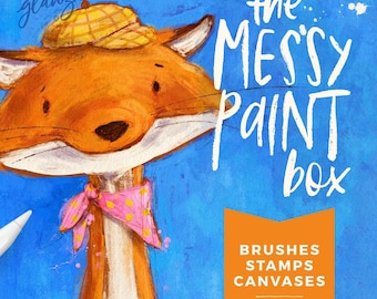 Beginner-Friendly Expressive Art Procreate Paint Brushes, Messy and Gloopy Gouache Texture Brush Set