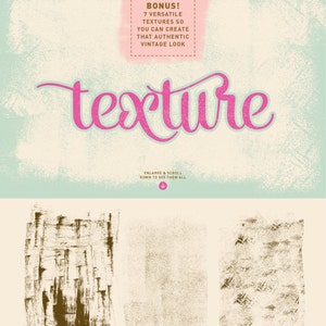 Puede incluir: Siete texturas digitales grunge en marr&oacute;n, negro y rosa. Las texturas son perfectas para agregar un aspecto vintage a tus dise&ntilde;os.