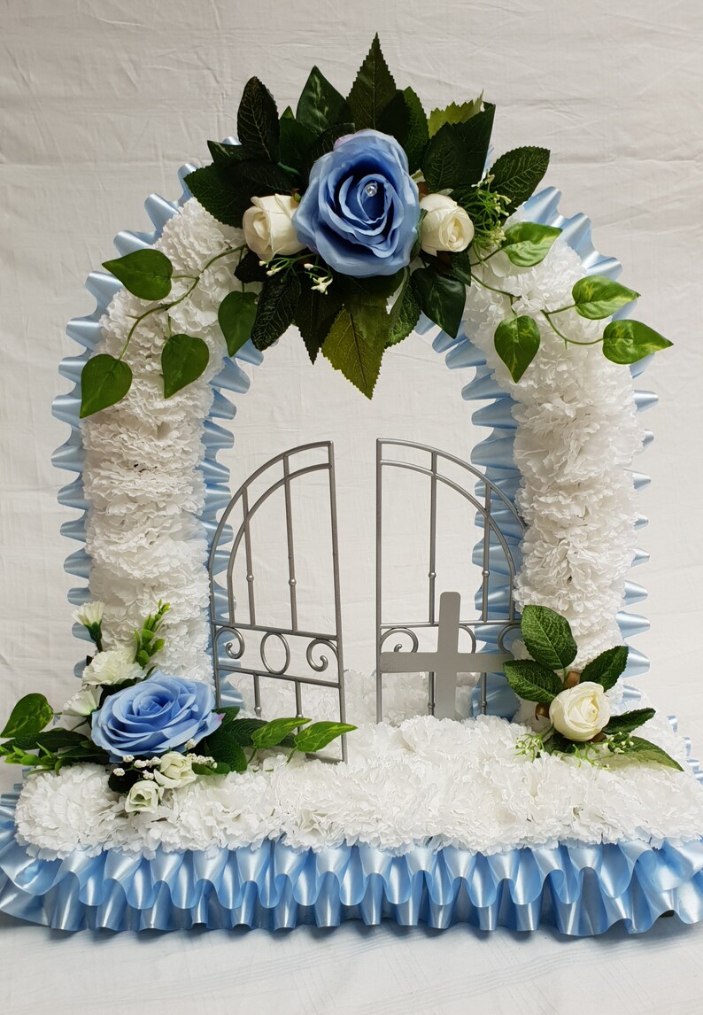 Gates Of Heaven Silk Artificial Funeral Flowers Etsy