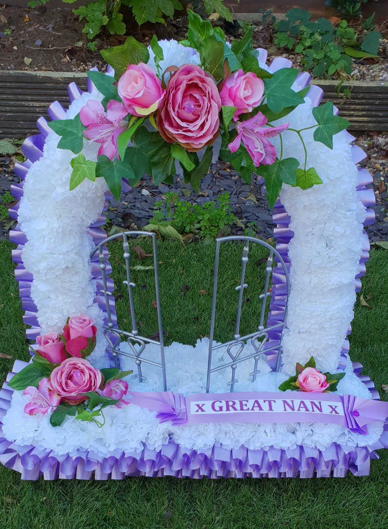 Gates Of Heaven Silk Artificial Funeral Flowers Etsy