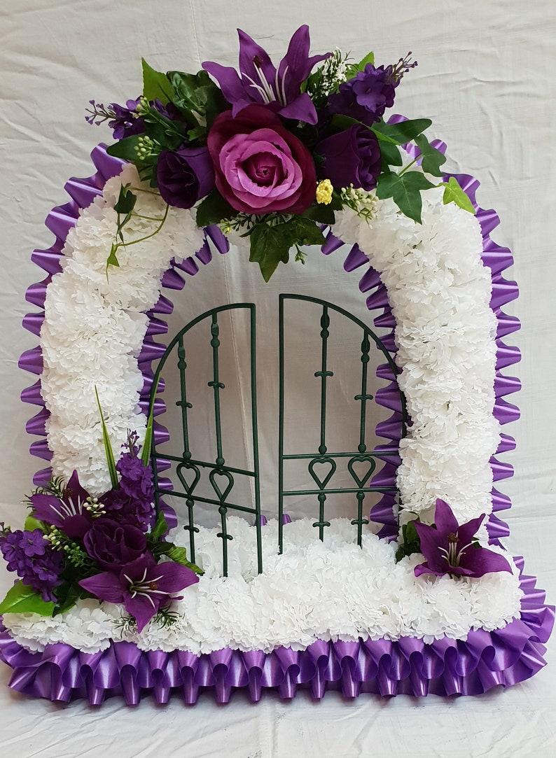 Gates Of Heaven Silk Artificial Funeral Flowers Etsy