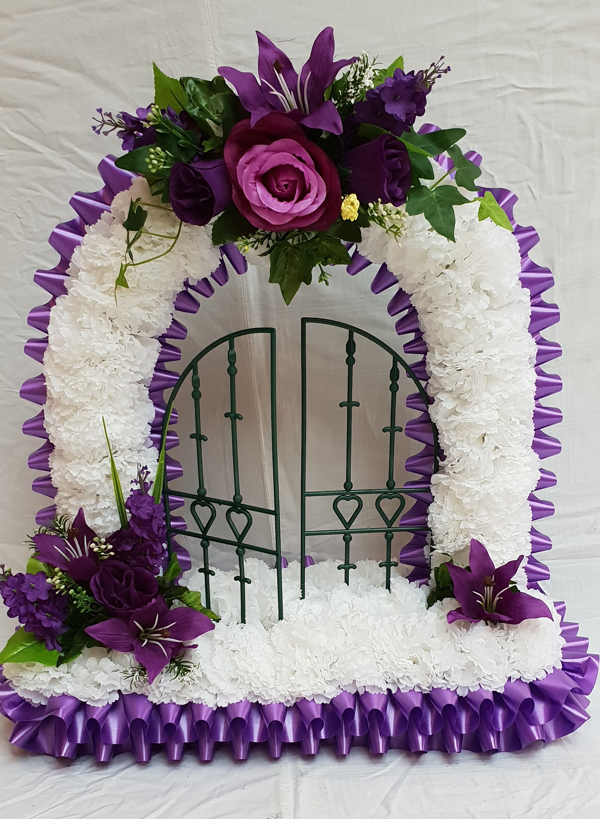 Gates Of Heaven Silk Artificial Funeral Flowers Etsy