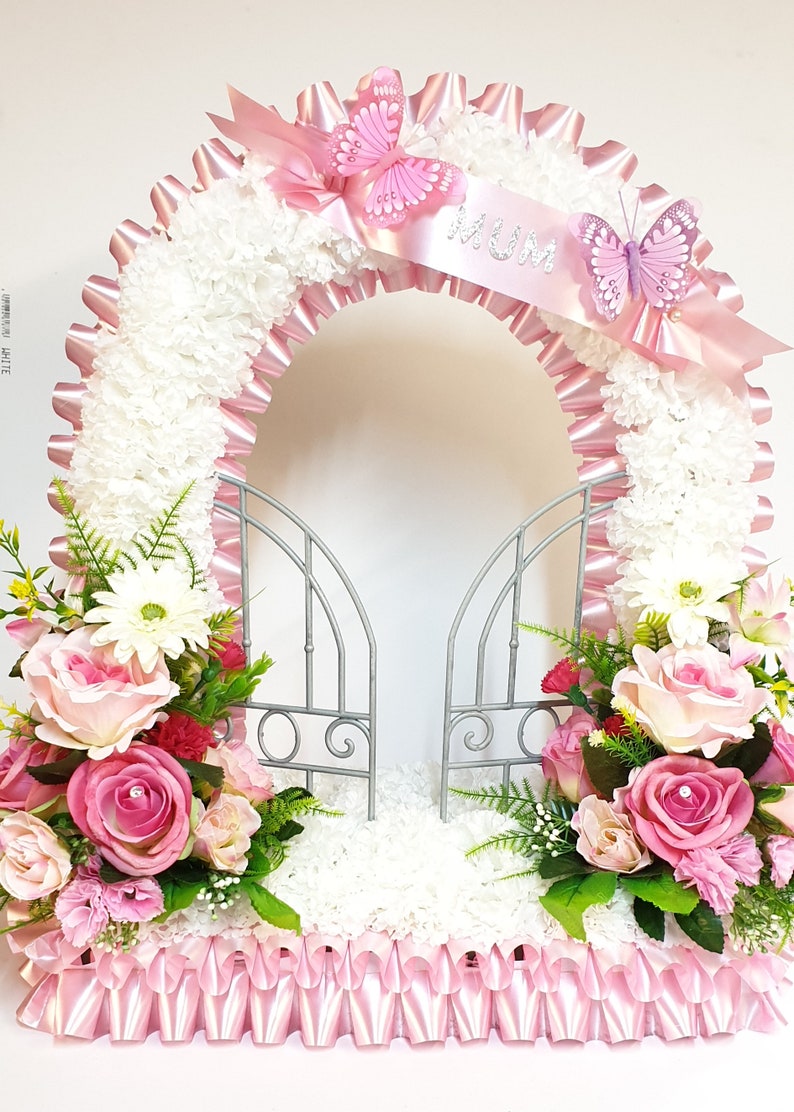 Gates Of Heaven Silk Artificial Funeral Flowers Etsy