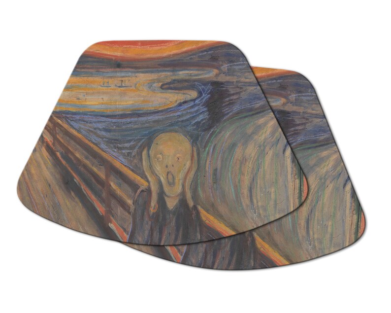 Munch Scream Round Wedge Oval Placemats For Your Round Tables Etsy