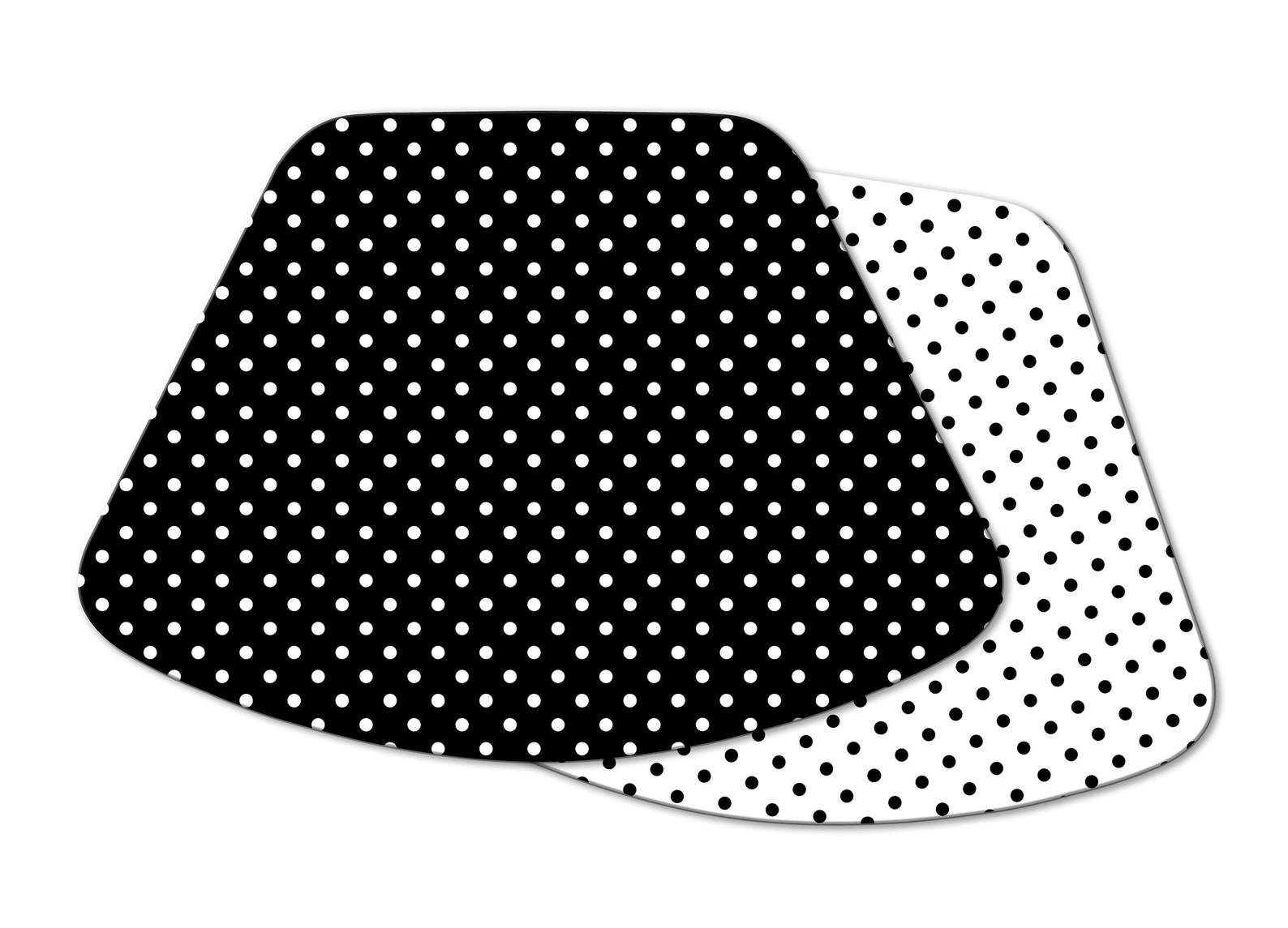Custom Wedge Placemats Polka Dots for Round Tables Tactile Etsy