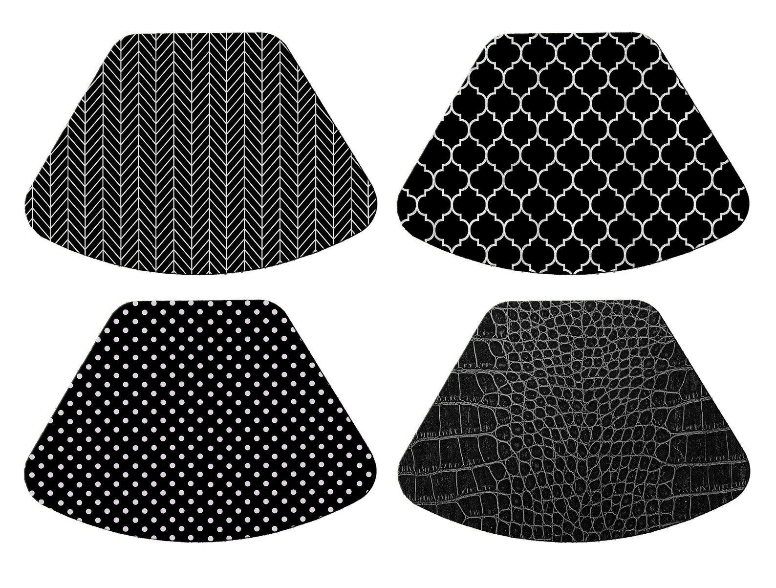 Black Wedge Placemat For Round Tables Tactile Basket texture Etsy