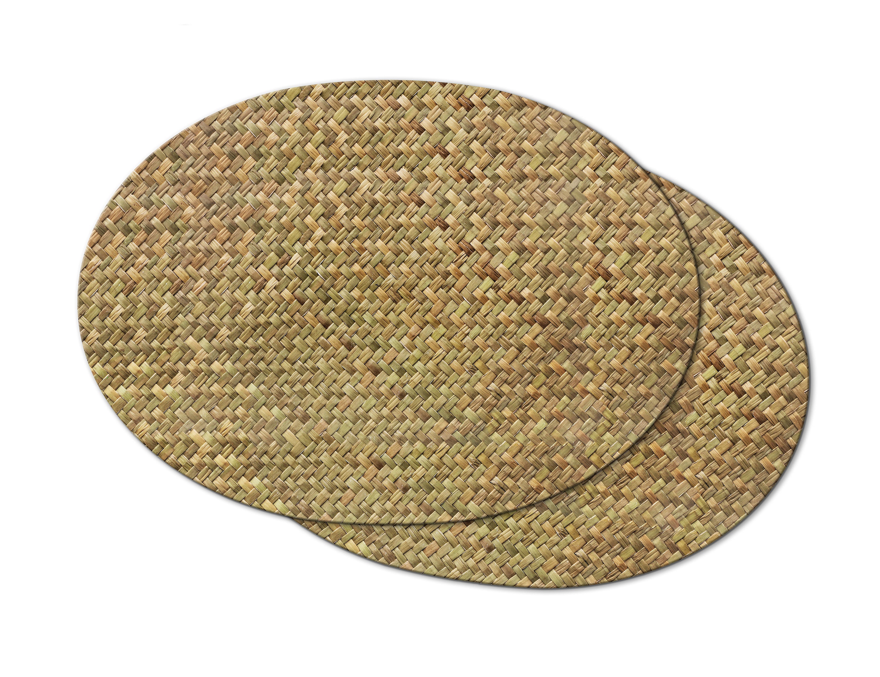 Faux Wicker Stroh Tischsets für runde Tische Korb | Etsy