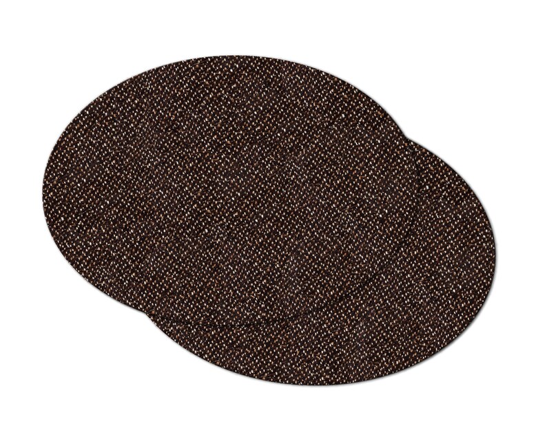 Wedge Placemat Faux Brown Tweed for Round Tables Tactile Etsy