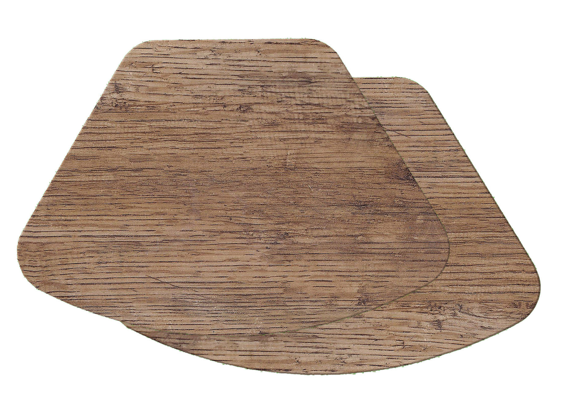 Oak Wood Plank Wedge Placemat Burlap textured Hemmed Edge Etsy
