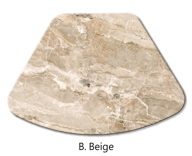 Faux Brown Marble Granite Wedge Placemats for Round Tables Etsy