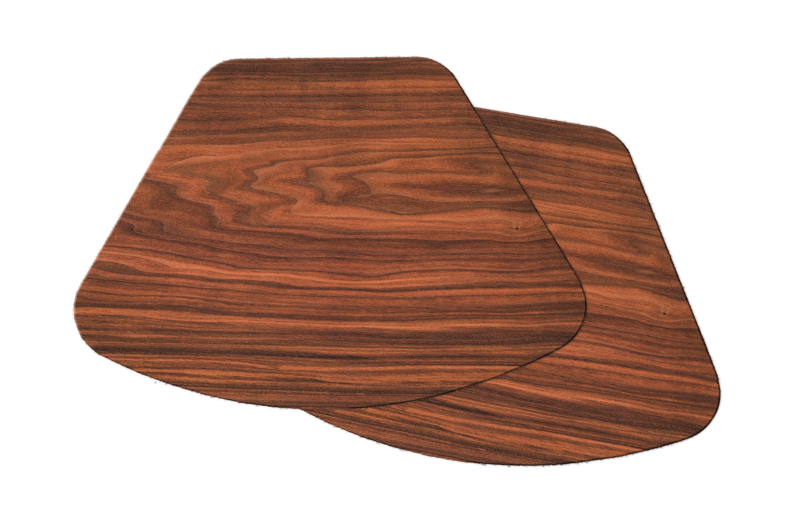 Faux Walnut Wood Wedge Placemats For Round Table Tactile Etsy