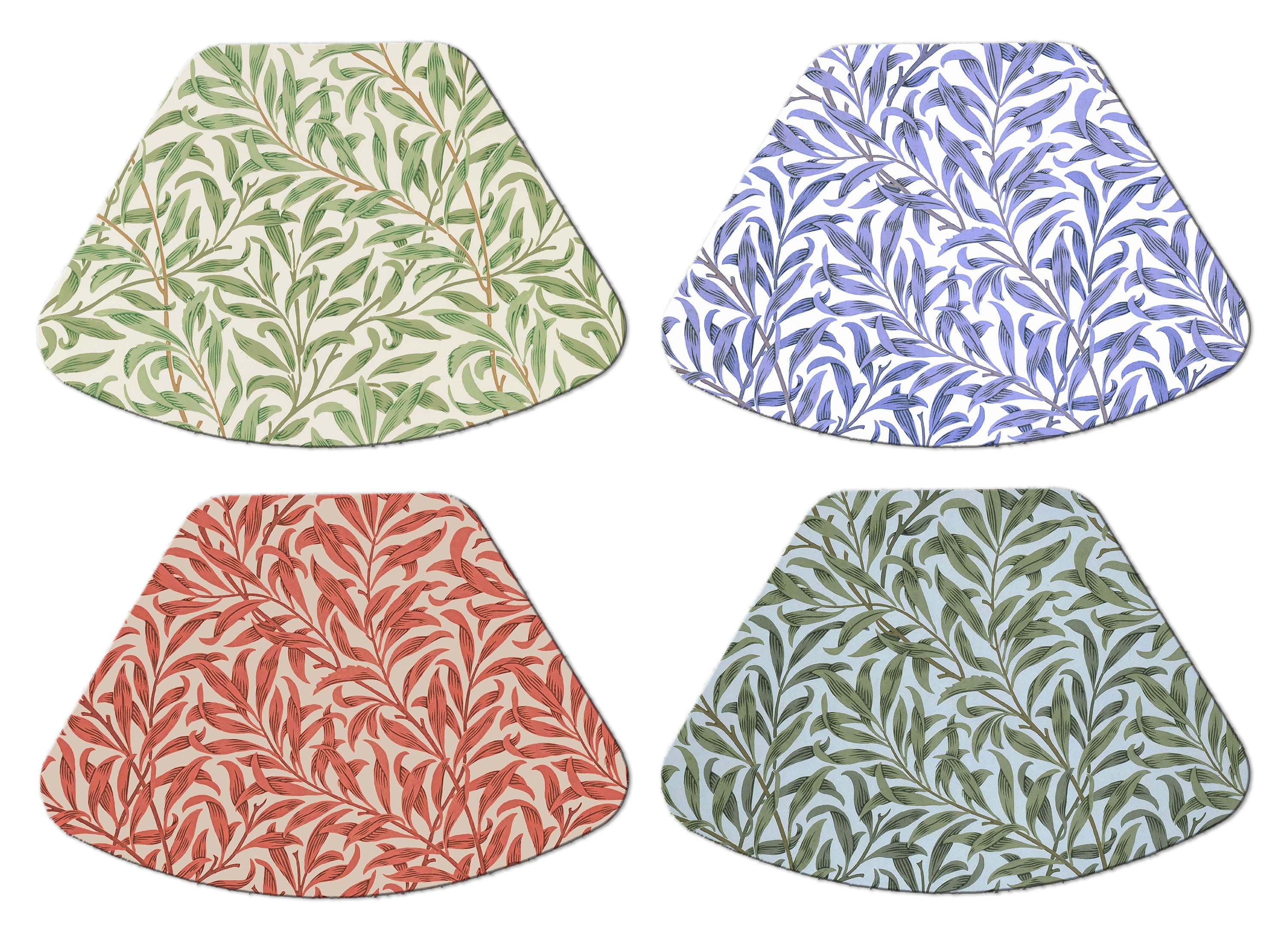 William Morris Willow Bough Wedge Placemats For Round Tables Etsy