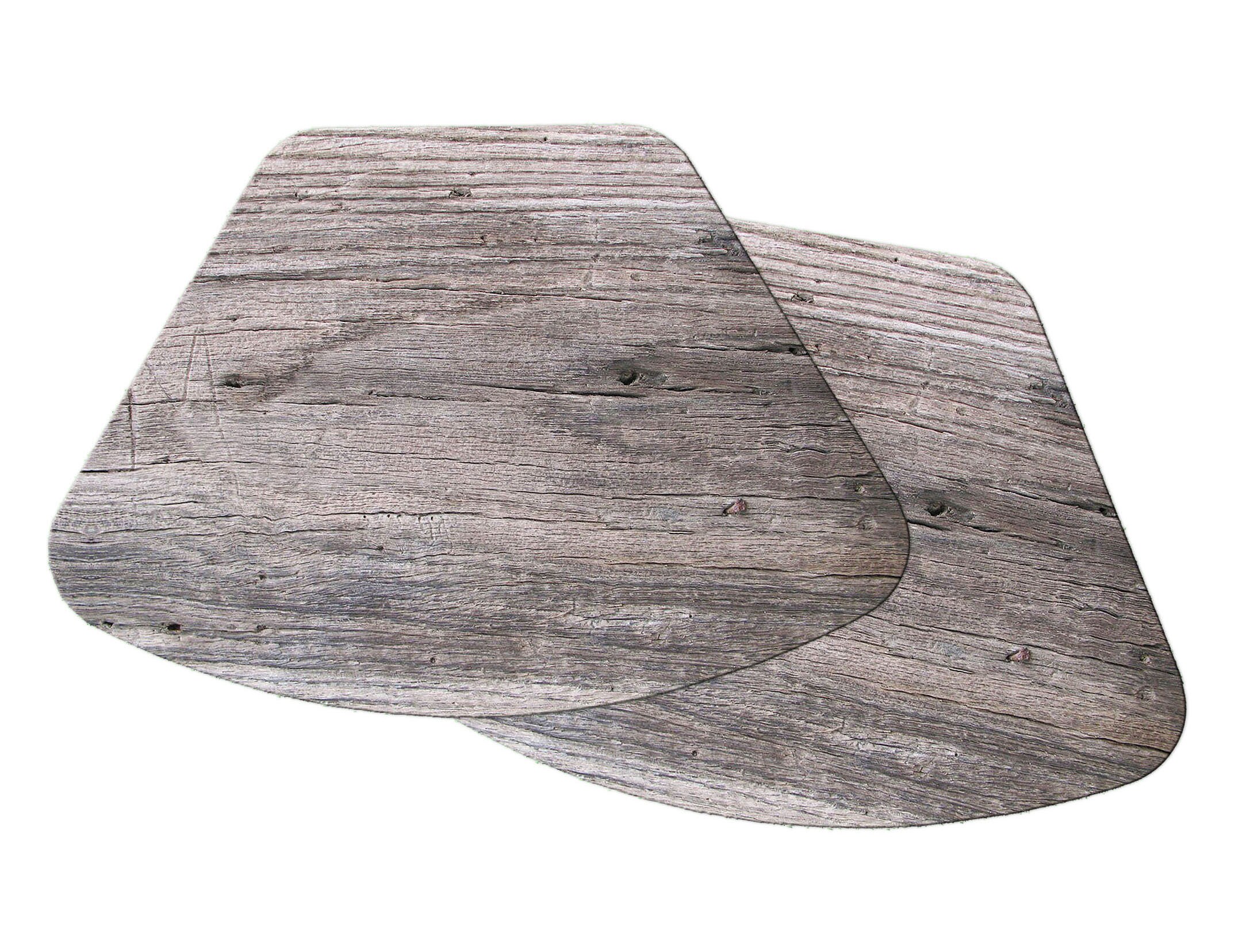 Weathered Grey Wood Oval Round Wedge Placemats for Round Table Etsy UK