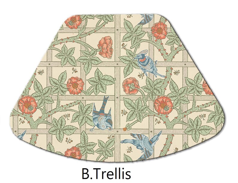 Wedge Placemat William Morris for Round Tables Tactile Basket Etsy