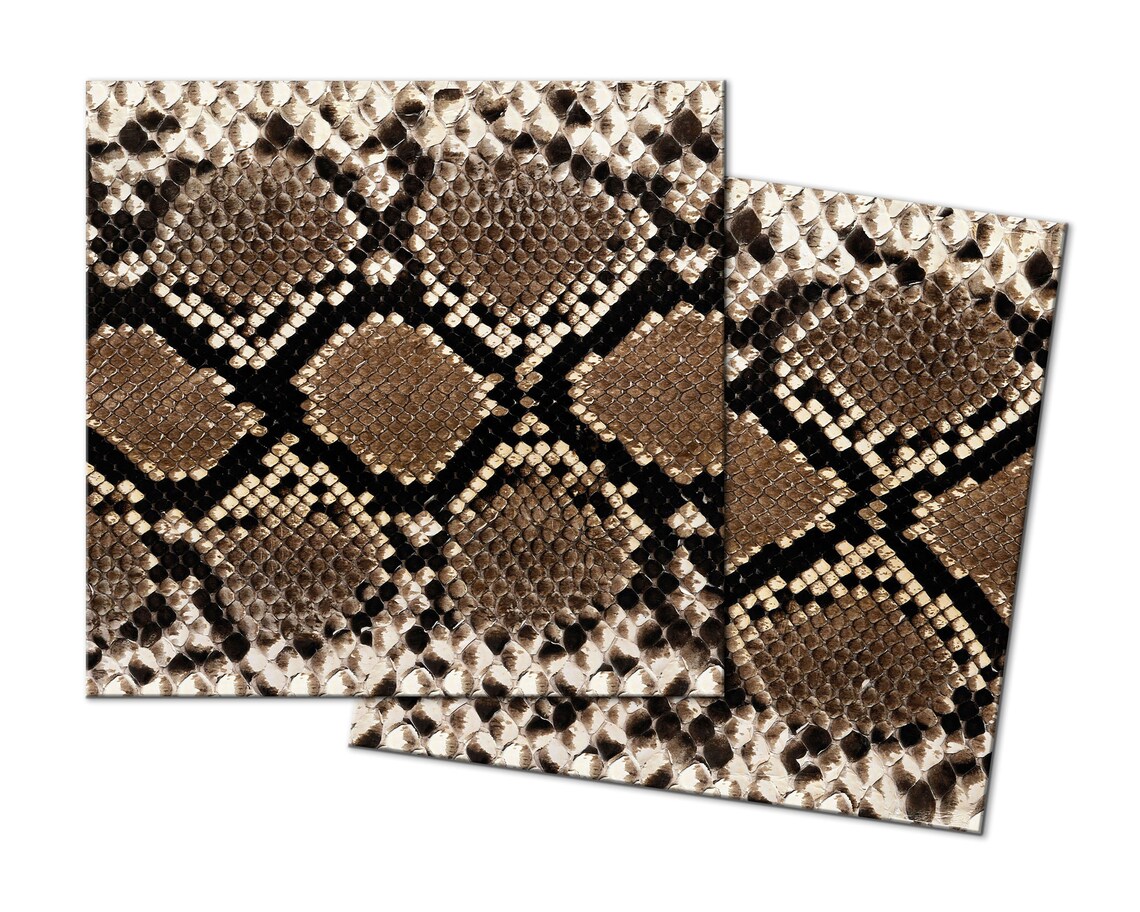 Grey Python Snake Placemats for Round Table Tactile Basket | Etsy