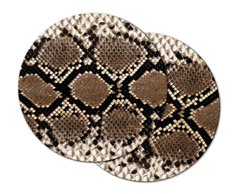 Grey Python Snake Placemats for Round Table Tactile Basket | Etsy