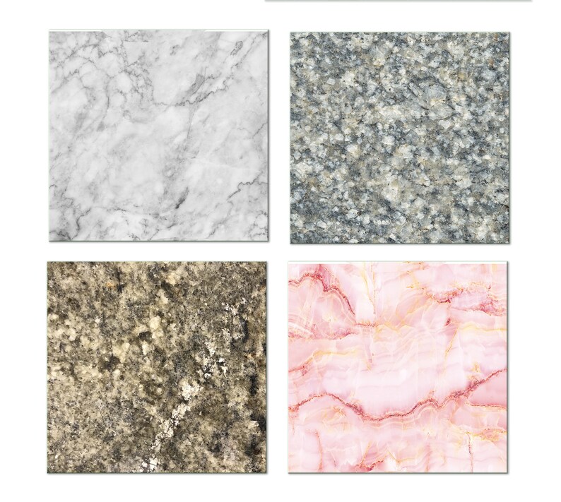 Faux Beige Marble Granite Round Oval Placemats for Round Etsy