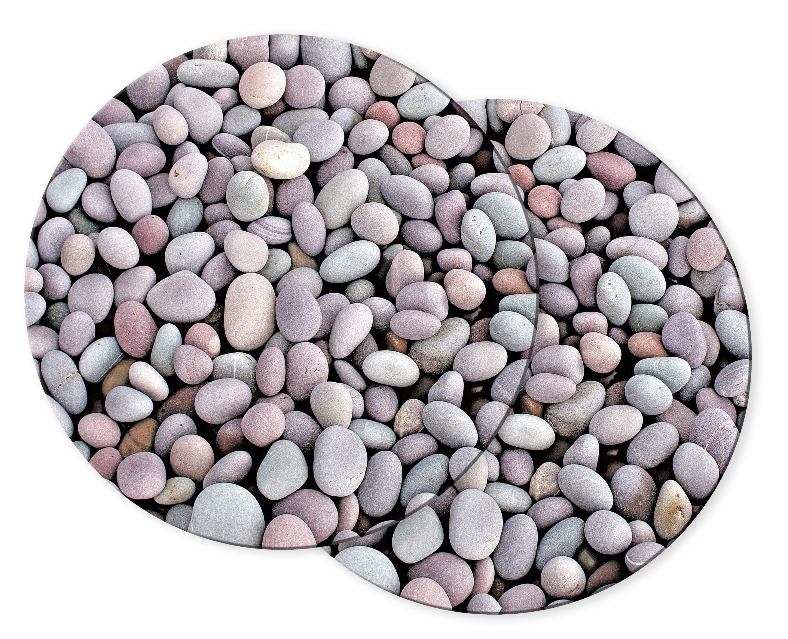 Pebble print Round Oval Placemats For Round Tables Tactile Etsy