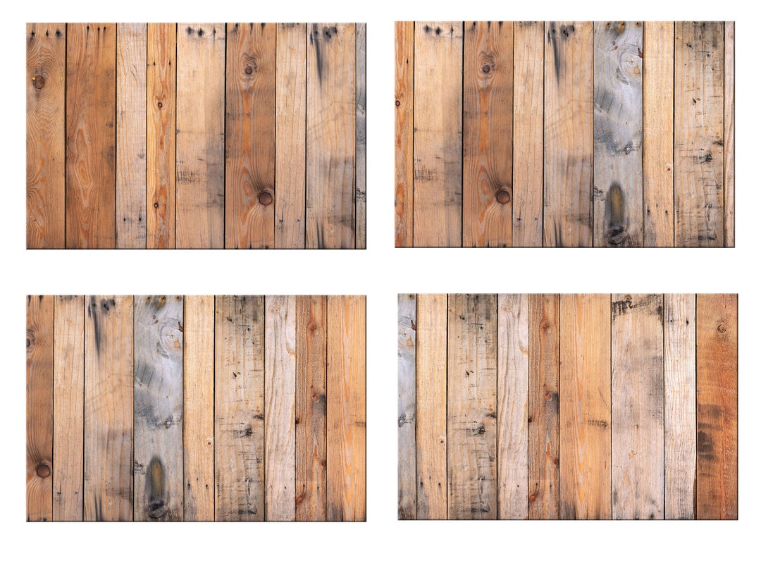 Faux Wood Plank Placemats for Round Tables Burlap Textured Etsy