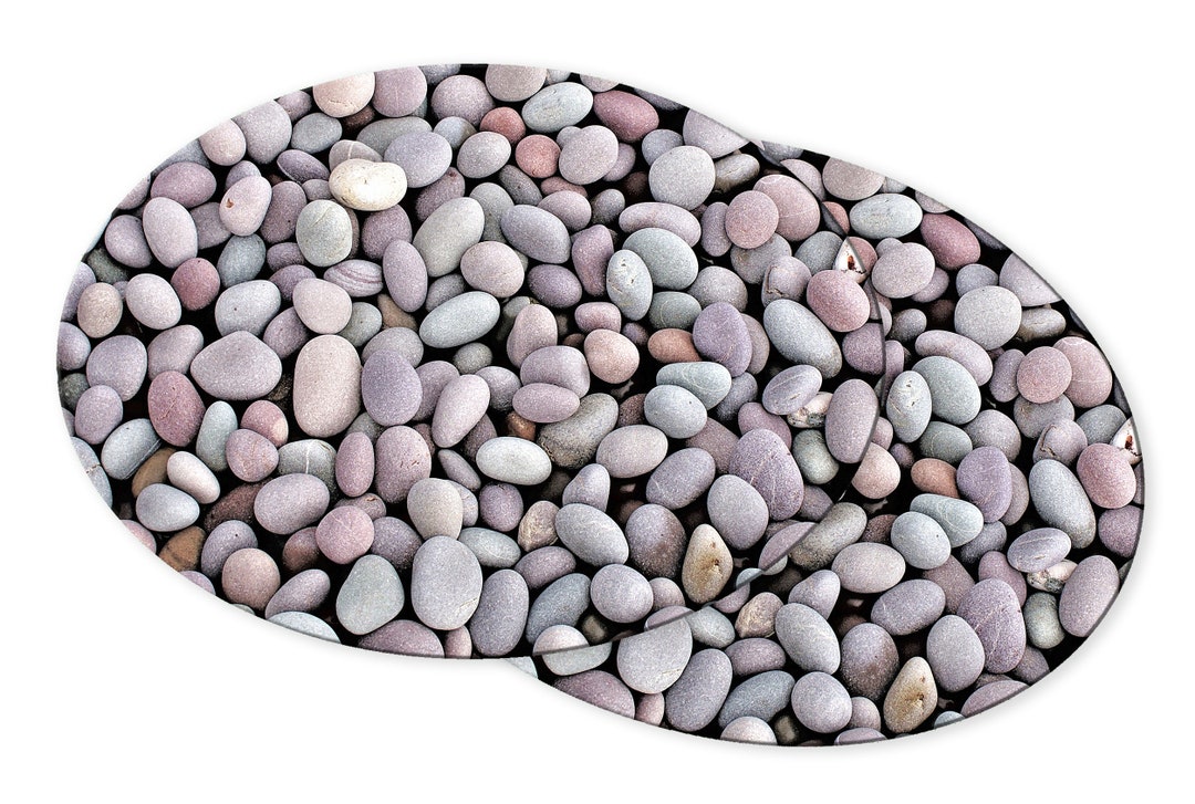 Pebble Print Round Oval Placemats for Round Tables Tactile Basket