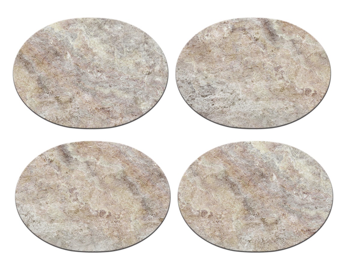 Comtemporary Placemats Beige Slate for Round Tables Tactile Etsy