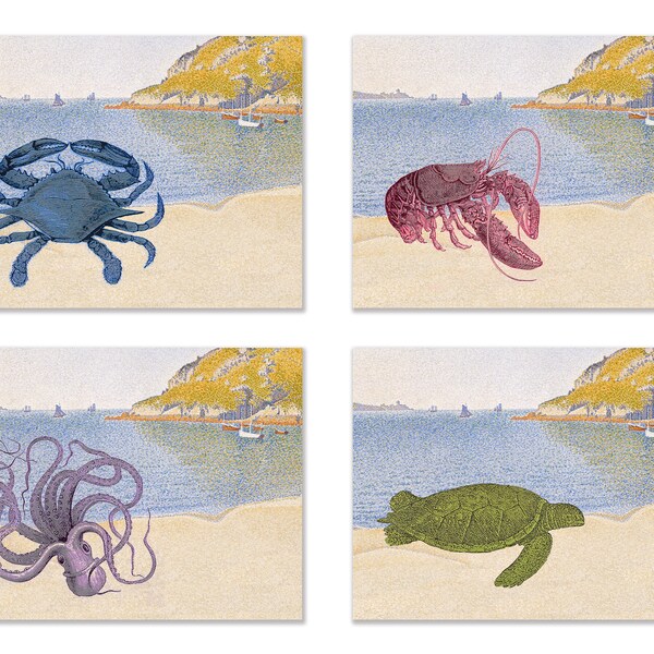 Crab Placemats Etsy