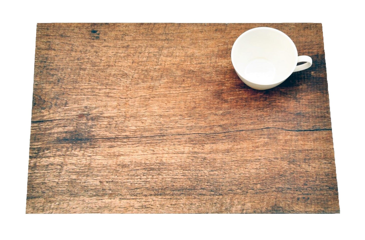 Wood Grain Placemat Distressed Woven Tactile Texture Hemmed Etsy