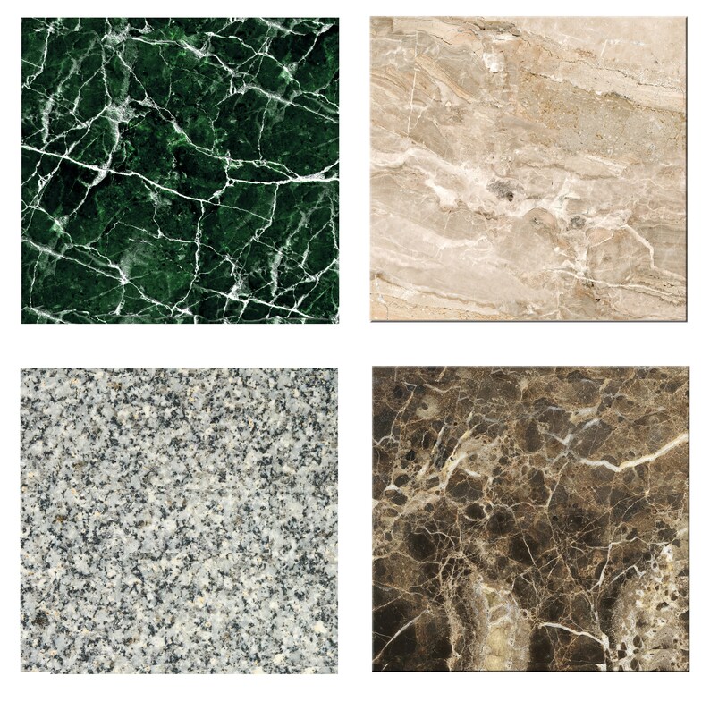 Faux Beige Marble Granite Round Oval Placemats for Round Etsy