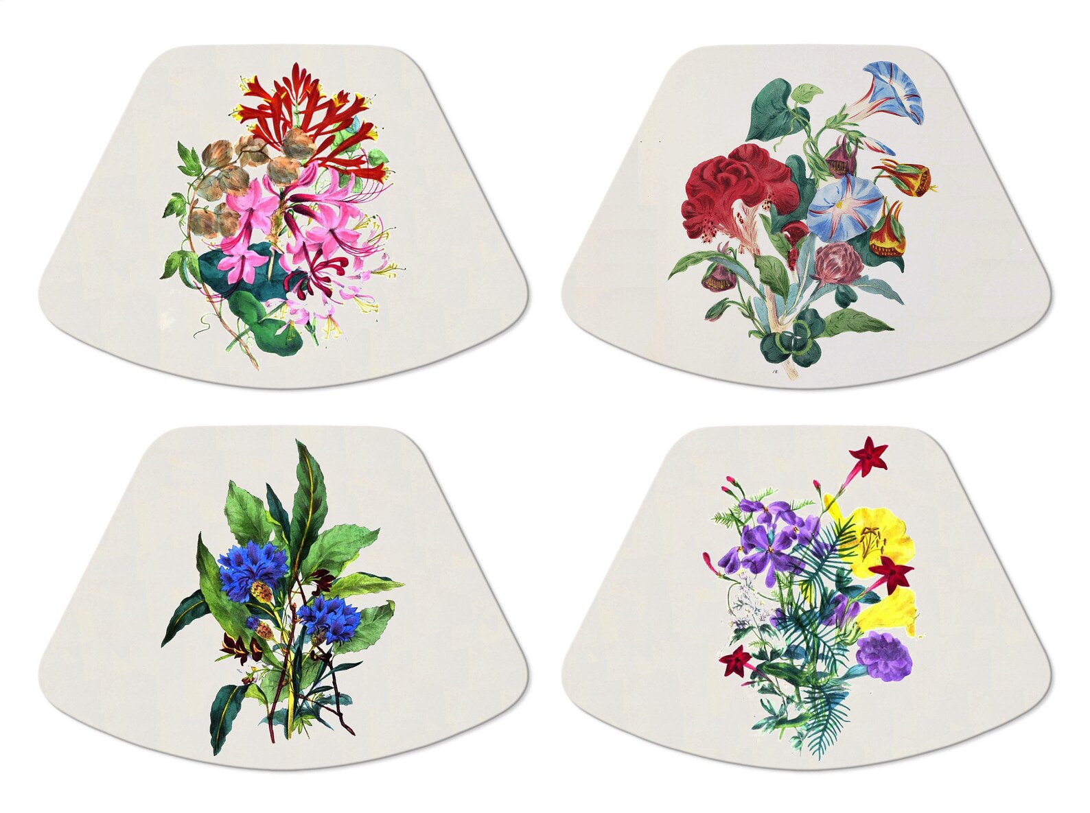 Flora's Dictionary Placemats for Round Tables Tactile Etsy