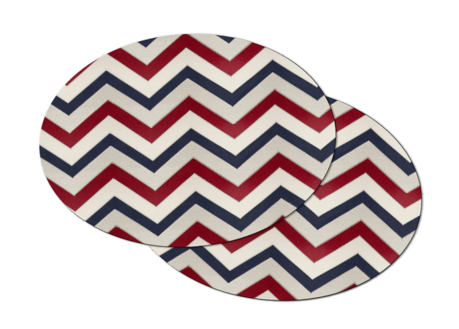 Zig Zag Chevron Placemats For Round Tables Tactile Basket Etsy