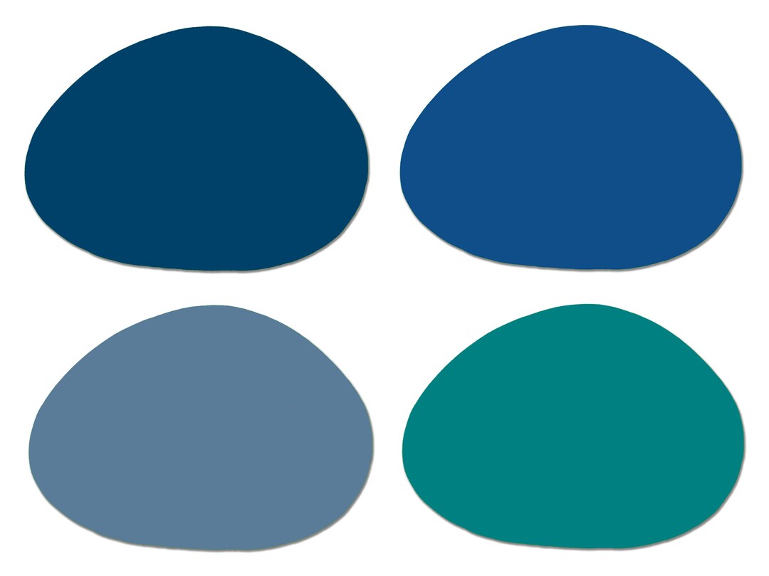 Blue Oval Placemats Minimalist Tactile Basket Texture Turned Hem Edges