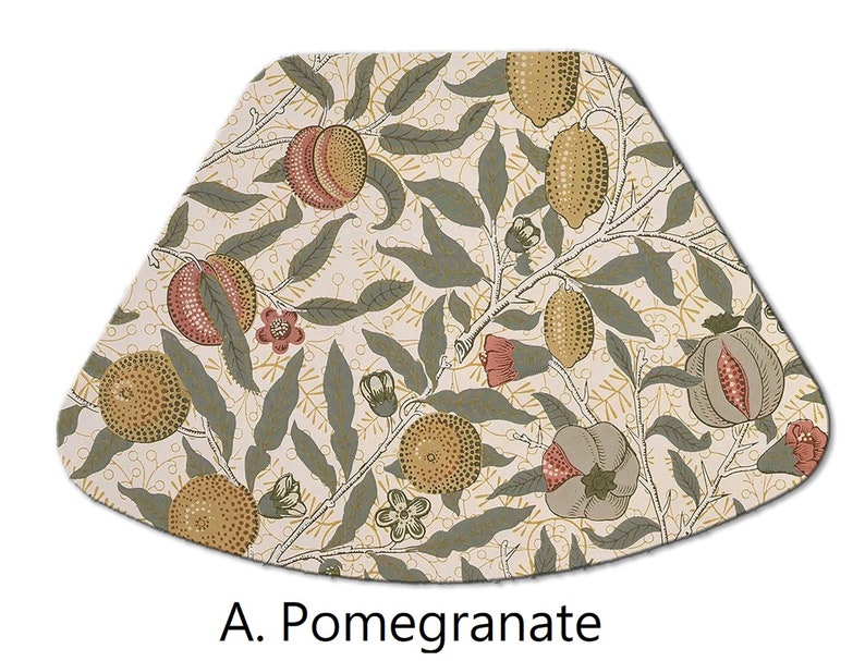 Wedge Placemat William Morris for Round Tables Tactile Basket Etsy