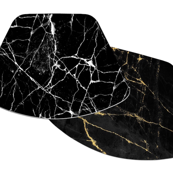 Black Waterproof Leather Placemats Etsy