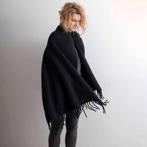 Fringed Wool Scarf main image 0
