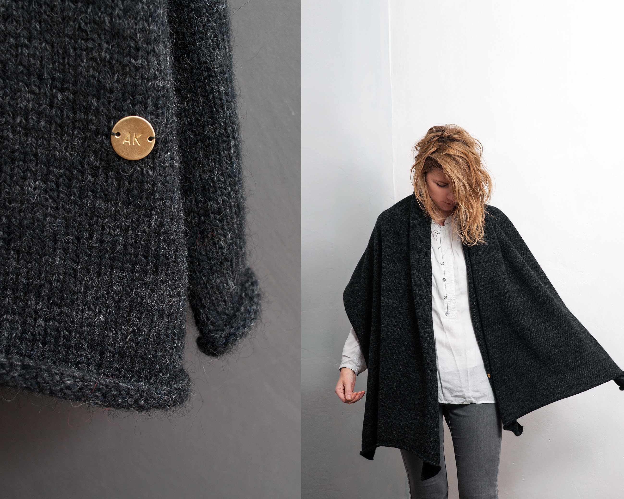 Oversized Wool & Knitted Men and - Etsy Norway