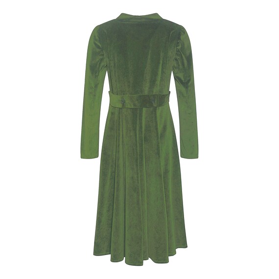 emerald green duster coat