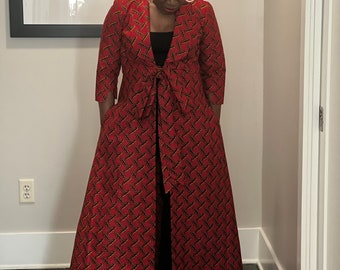 Ankara all season coat duster