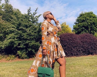 High/low coat dress