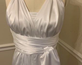 Jumpsuit made in satin charmeuse fabric