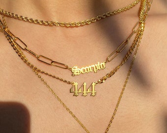 Angel Number Necklace, Personalized Gift For Her, Lucky Number Necklace, Spiritual Jewelry, 111 222 333 444 555 666 777 888 999 necklace